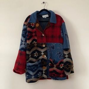 Tasha Polizzi For SaddleBlanket Co Tribal Teddy Coat